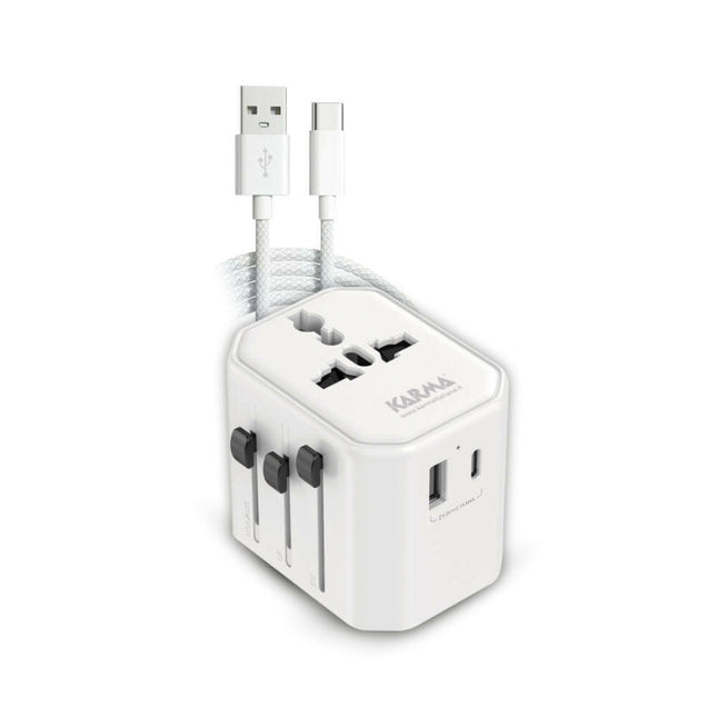 Adaptador de Alimentação p/ Viagem c/ USB-C - Kit Universal-Electricidade-DCU-Music Stage