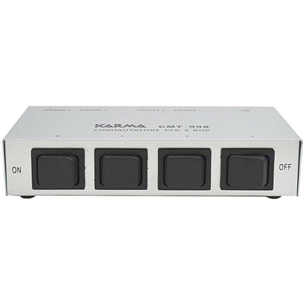 Comutador Audio 4 Pares Colunas 200W máx-Tv audio video-Karma-Music Stage