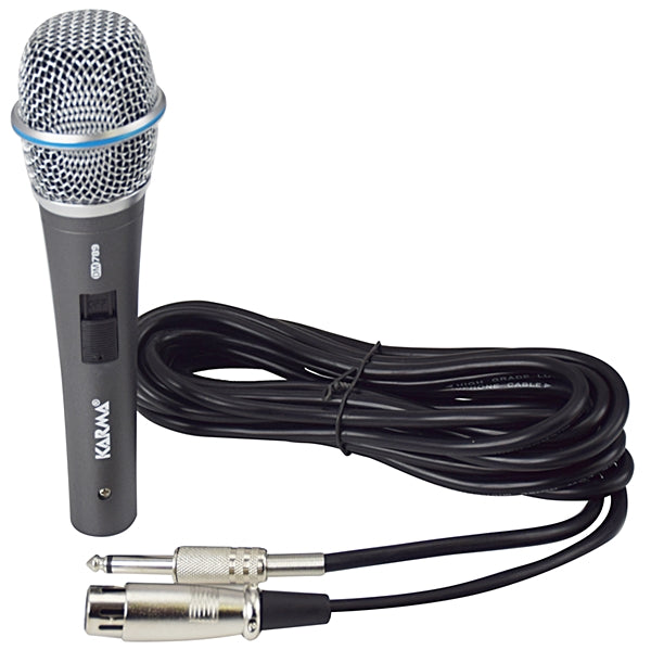 Microfone Mão Dinâmico 600ohm - Profissional-Som e luz-Karma-Music Stage