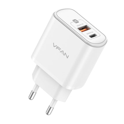 Alimentador AC230V/DC5V USB  + USB-C 20W Quick Charge