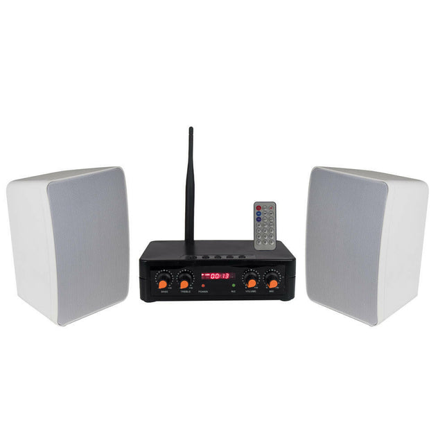 Sistema de Som s/ Fios - Emissor + Colunas-Som e luz-Glemm-Music Stage