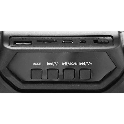 Coluna Portátil 4" USB/MP3/BT/LED/MIC Azul-Som e luz-Karma-Music Stage