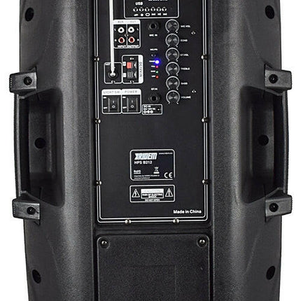 Coluna Portátil 12" 1000W USB/MP3/BT/LED + VHF-Som e luz-Karma-Music Stage