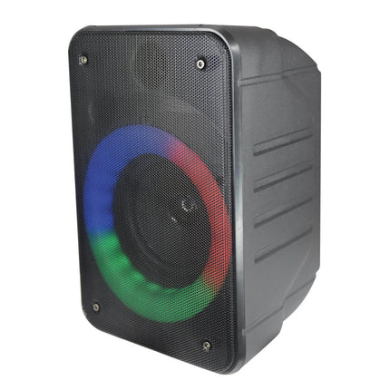 Coluna Portátil 4" 100W USB/SD/BT/BAT/TWS-Som e luz-Karma-Music Stage