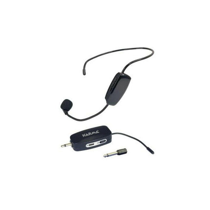 Microfone Headset - Cabeça s/ Fios + Receptor UHF (ficha 3,5mm)-Som e luz-Karma-Music Stage