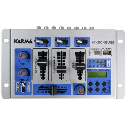 Mesa Mistura 4 Canais USB/MP3-Som e luz-Karma-Music Stage