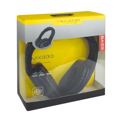 Auscultadores Bluetooth MP3 SD - Preto-Som e luz-Ovleng-Music Stage