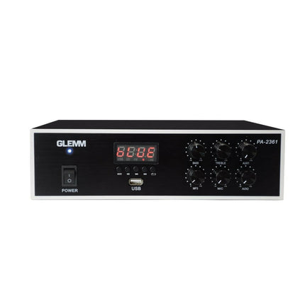 Amplificador Audio 2x30W USB/MP3/BT (AC220V/DC12V)-Som e luz-Glem-Music Stage