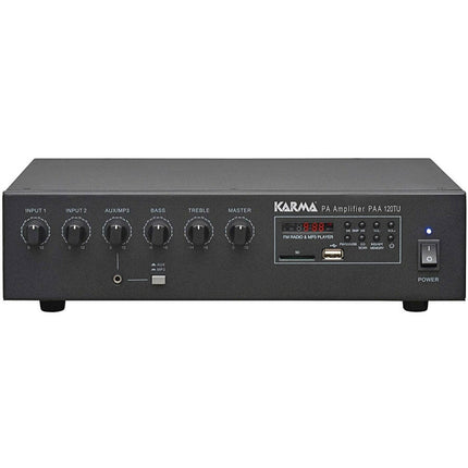 Amplificador Audio 100V 120W FM/USB/SD/MP3-Som e luz-Karma-Music Stage
