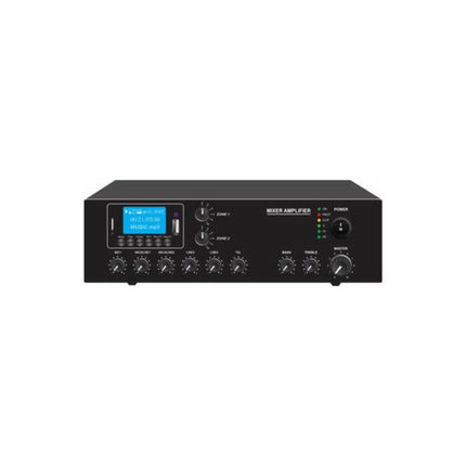 Amplificador Audio 100V 120W FM/USB/MP3 - 2 Zonas