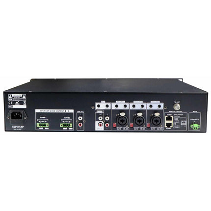 Amplificador Audio 100V 480W - 2 Zonas-Som e luz-GLEMM-Music Stage