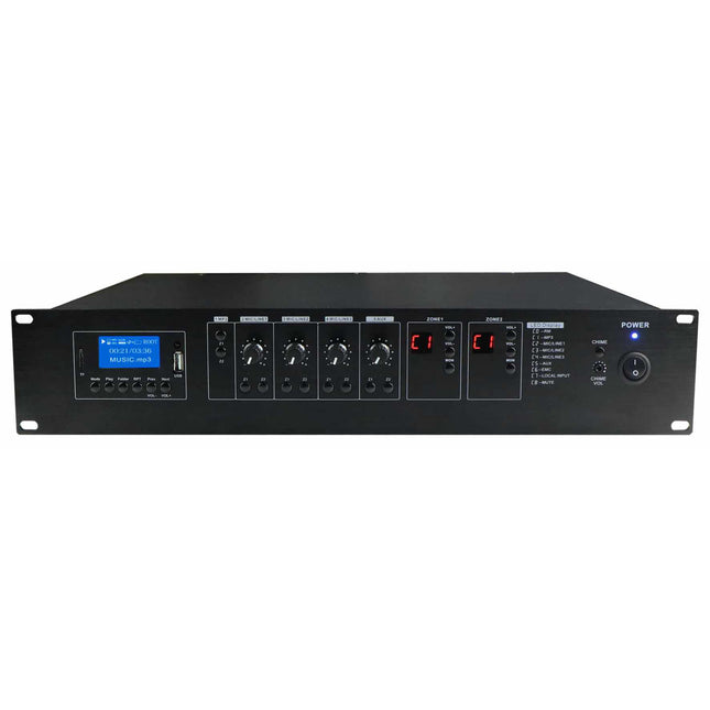 Amplificador Audio 100V 960W FM/USB/MP3 - 2 Zonas-Som e luz-Karma-Music Stage