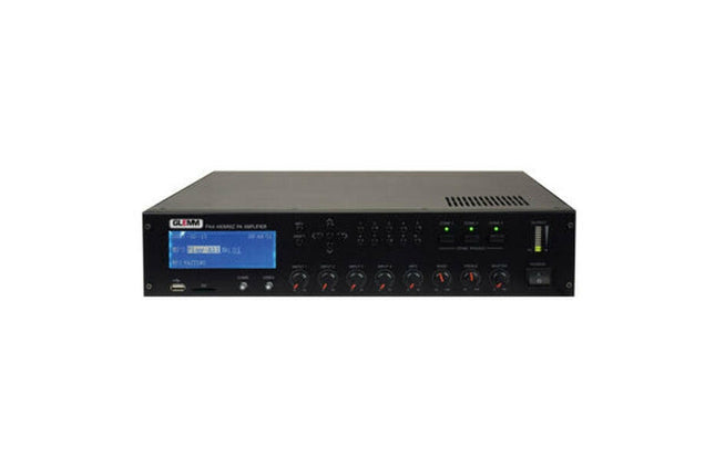 Amplificador Audio 100V 480W SD/USB/MP3 - 3 Zonas