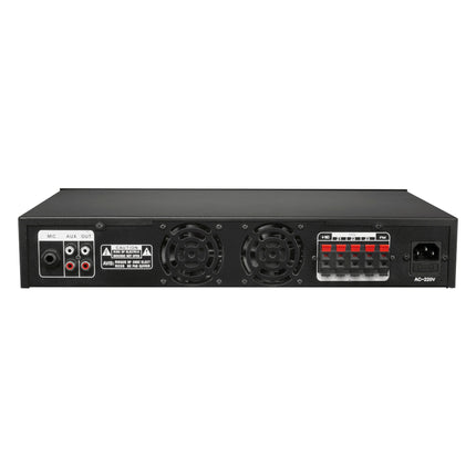 Amplificador Audio 100V 720W FM/USB/MP3/BT - 3 Zonas