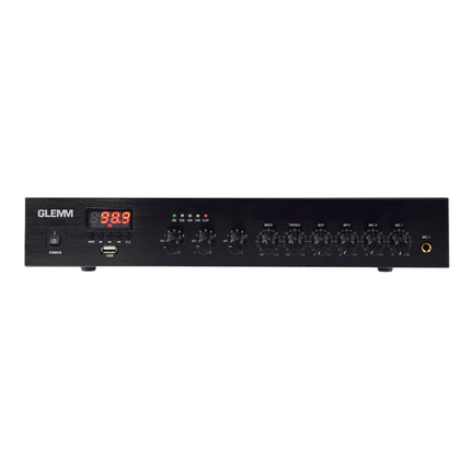 Amplificador Audio 100V 720W FM/USB/MP3/BT - 3 Zonas
