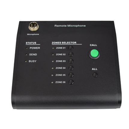 Microfone Chamada Paging - 6 Zonas