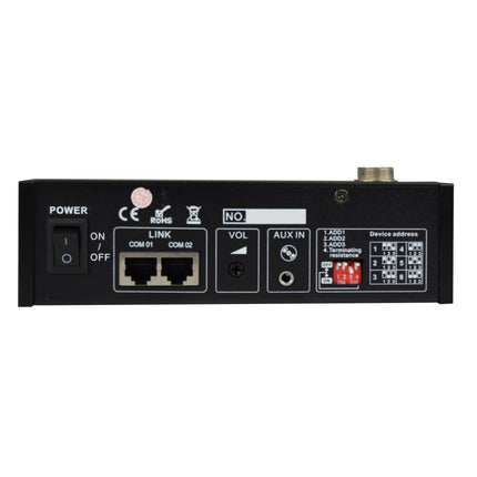 Microfone Chamada Paging - 6 Zonas