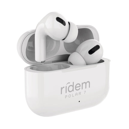 Auriculares Bluetooth POLAR 7 - Branco-Som e luz-Ridem-Music Stage
