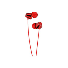 Auriculares Ficha 3,5 Preto c/ Micro - Vermelho