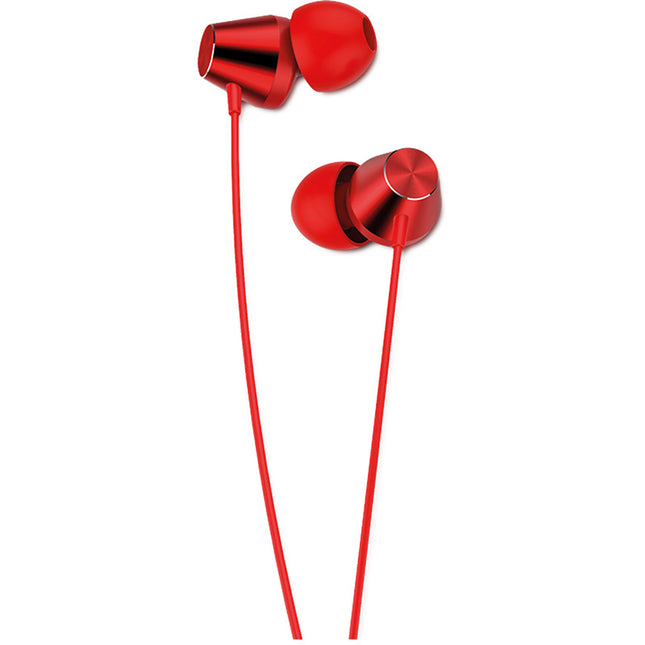 Auriculares Ficha 3,5 Preto c/ Micro - Vermelho-Som e luz-Karma-Music Stage