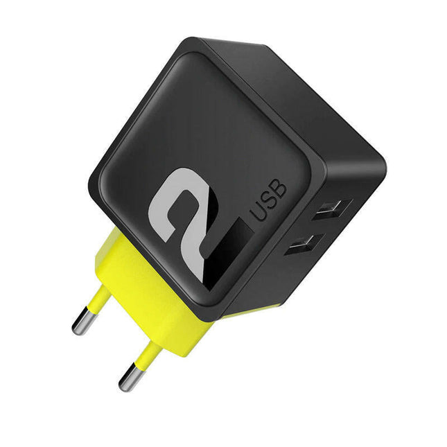 Transformador AC230V/DC5V 2,4A 2xUSB (2,4A máx)-Energia-Rock Space-Music Stage