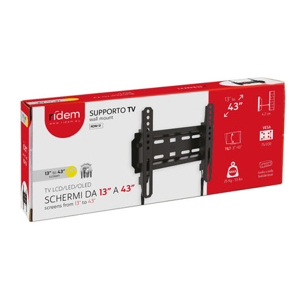 Suporte LCD/LED 14-43" Inclinável Vesa 200-Tv audio e video-Ridem-Music Stage