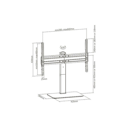 Suporte TV 37-70" Vesa 600-Tv audio e video-Ridem-Music Stage