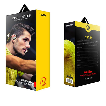 Auriculares Bluetooth Preto-Som e luz-Ovleng-Music Stage