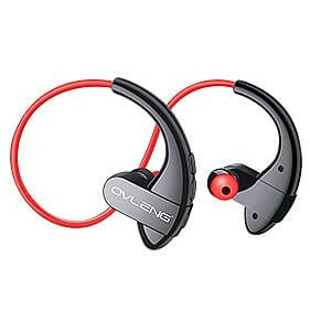 Auriculares Bluetooth Vermelho-Som e luz-Ovleng-Music Stage
