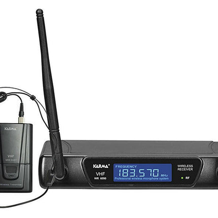 Microfone Headset - Cabeça s/ Fios + Receptor VHF 175MHz-Som e luz-Karma-Music Stage