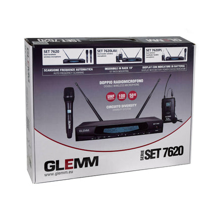 Microfone Mão s/ Fios + Lapela + Emissor + Receptor UHF