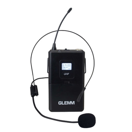 Microfone Cabeça s/ Fios (2 unid) + Receptor UHF-Glem-Music Stage