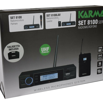 Microfone Headset - Cabeça s/ Fios + Receptor UHF 740-760MHz-Som e luz-Karma-Music Stage