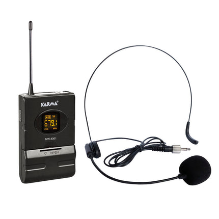 Microfone Cabeça s/ Fios + Receptor UHF-Karma-Music Stage