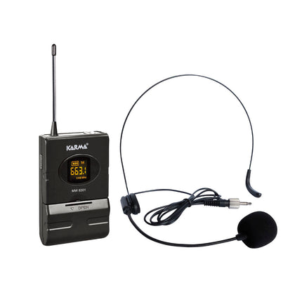 Microfone Mão s/ Fios + Cabeça + Emissor + Receptor UHF