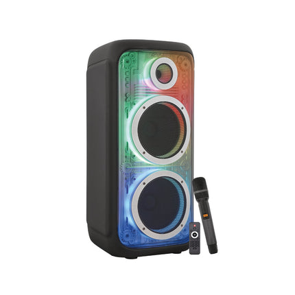 Coluna Portátil 12" 200W + 1 Micro + Comando