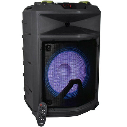 Coluna Portátil 10" USB/MP3/BT/LED/BAT-Som e luz-Karma-Music Stage
