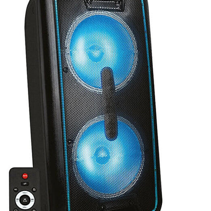 Coluna Portátil 10" USB/MP3/BT/LED/BAT/VHF-Som e luz-Karma-Music Stage