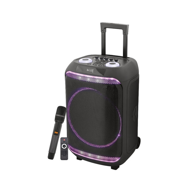 Coluna Portátil 14" 100W + 1 Micro + Comando