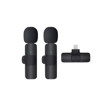 Microfone Lapela s/ Fios Lightning p/ Vlog (2 uni)
