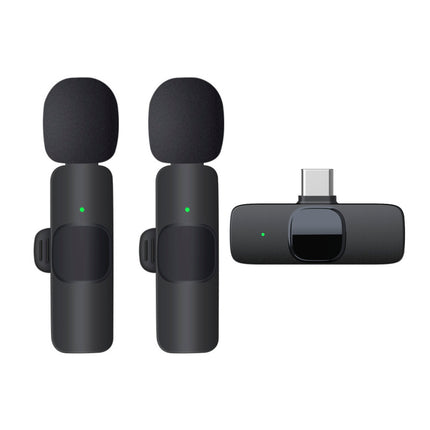 Microfone Lapela s/ Fios USB-C p/ Vlog (2 uni)