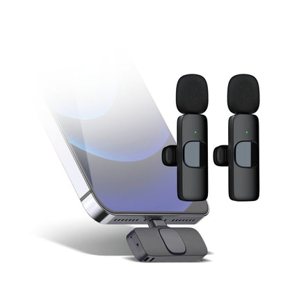 Microfone Lapela s/ Fios USB-C p/ Vlog (2 uni)