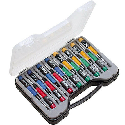 Kit Chaves - 15 Peças (3 Fenda+3 Estrela+4 Torx+4 Hexagonal)-Apoio tacnicobricol-ProsKit-Music Stage