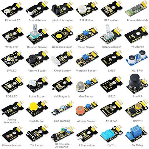 Kit Educacional c/ 36 Sensores p/ Funduino-Robotica e prototipagem-Keyestudio-Music Stage