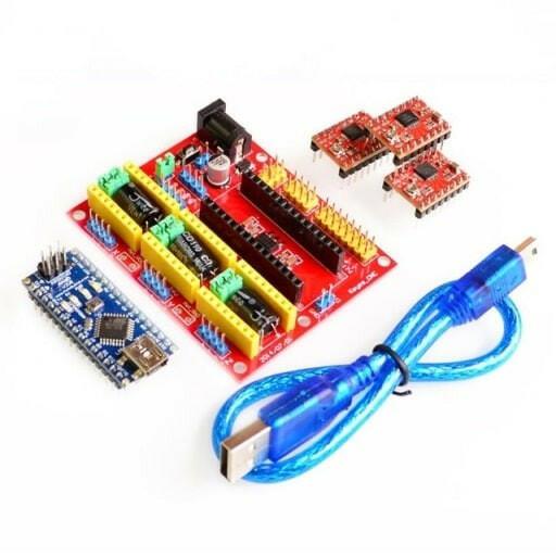 Kit Funduino 3DV4 CNC c/ Placa Shield V4+NANO3.0+3xA4988-Robotica e prototipagem-Funduino-Music Stage