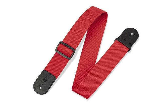 Levy's M8POLY RED-Correias para Guitarras Baixo-Levy's-Music Stage