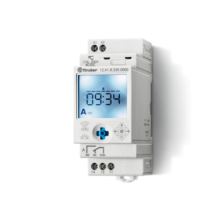 Programador Semanal / Astronómico p/ Calha DIN AC230V-Finder-Music Stage