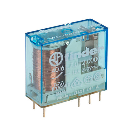 Relé DC12V/1C/16A - R:5mm Circuito Impresso