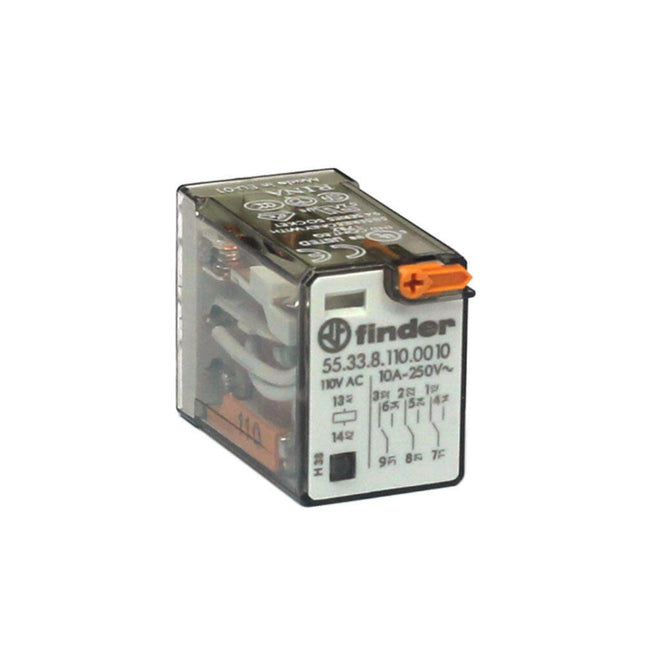 Relé AC 110V/3C/10A-Componentes eletronicos-Finder-Music Stage