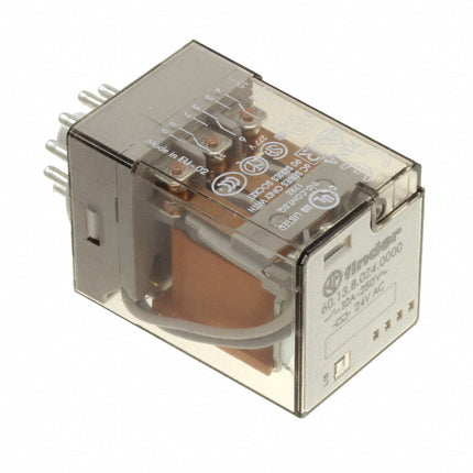 Relé AC24V/3C/10A - Desadhesivo Industrial + Indicador Mecánico